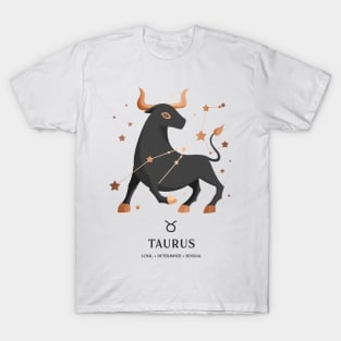 Taurus Constellation Zodiac Series T-Shirt